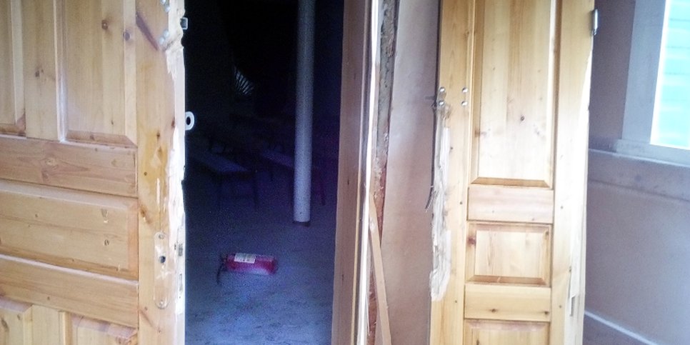 Kuva: ilkivalta Chunskyn kylässä, 2017