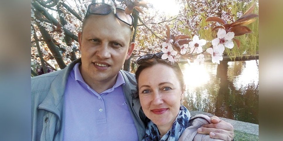 Kuva: Alexey Metzger vaimonsa Irinan kanssa