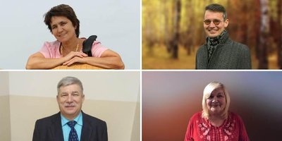 In the photo from left to right from top to bottom: Olga Panyuta, Dmitry Malevaniy, Alexey Trofimov, Olga Opaleva