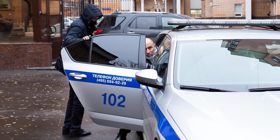 In the photo: Vardan Zakaryan after the meeting of the Presnensky District Court, Moscow, November 30, 2020