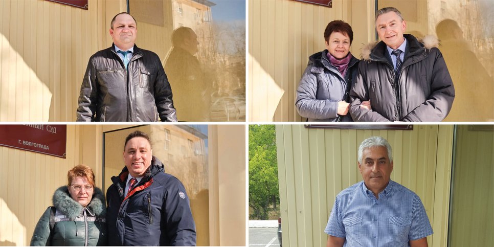 Kuvassa: Denis Peresunko, Valery ja Marina Rogozin, Sergei ja Anna Melnik, Igor Egozaryan