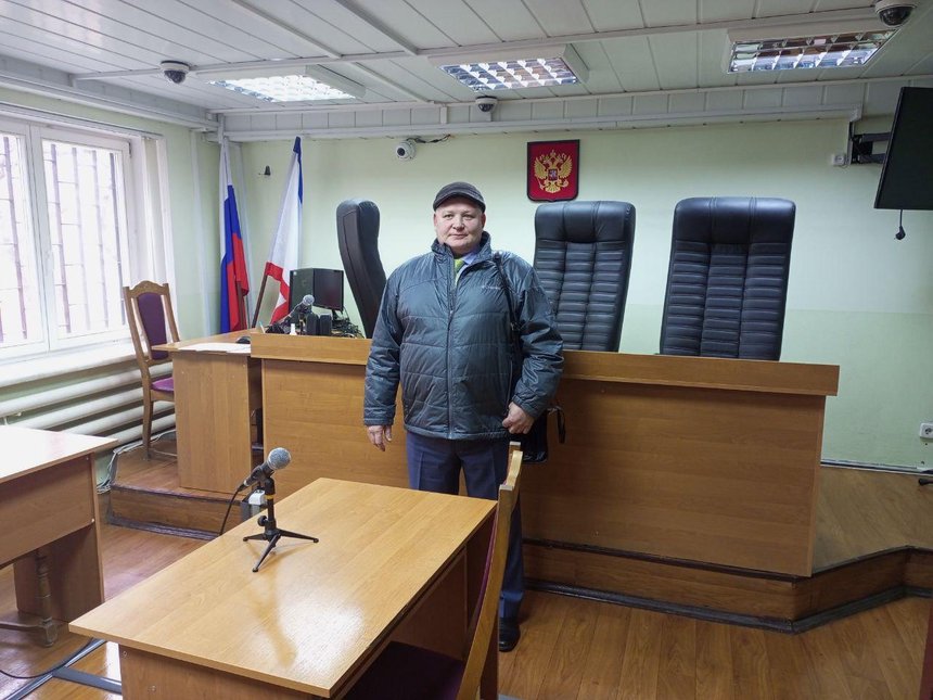 Alexandr Dubovenko in the courtroom