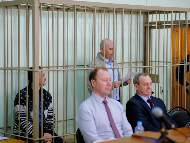 Maksim Morozov si rivolge alla corte con la sua ultima arringa. Agosto 2023