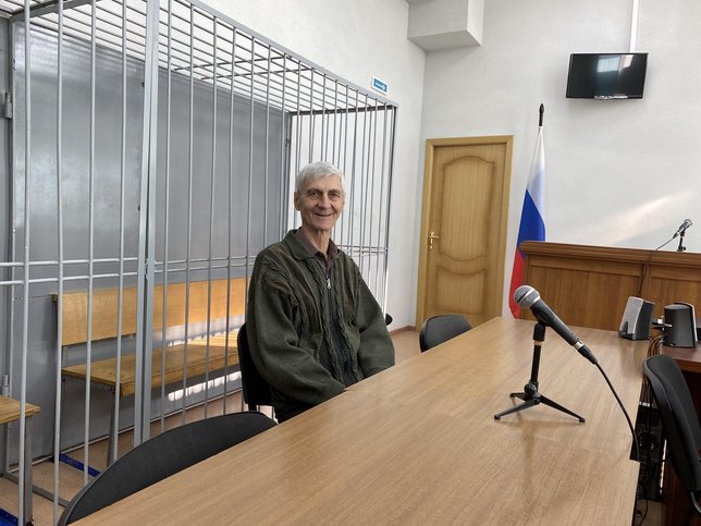 Vladimir Balabkin in the courtroom. September, 2023.