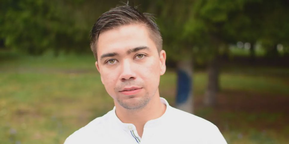 Danil Suvorov participates in the appeal hearing via video-conferencing from the pre-trial detention center