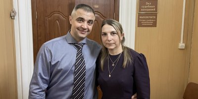 Roman Gumenyuk con la moglie Olesya. Gennaio 16, 2025