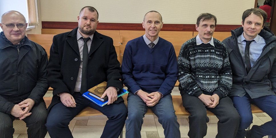 Vasemmalta oikealle: Oleg Katamov, Sergei Naumenko, Aleksandr Starikov, Aleksei Kuznetsov ja Aleksandr Štšetinin. Helmikuu 6, 2024