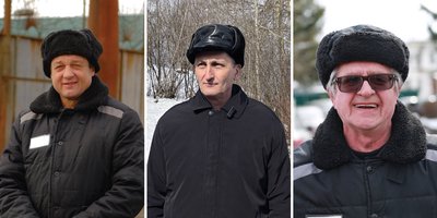 Artur Putintsev, Vladimir Melnik and Vladimir Piskarev on the day of release, April 9, 2025