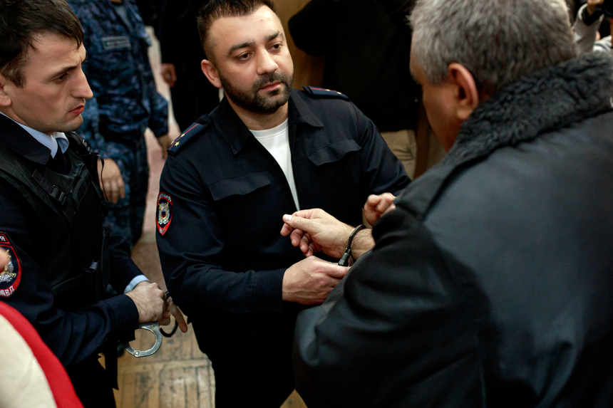 Anatoliy is handcuffed right in the courtroom. December 2025